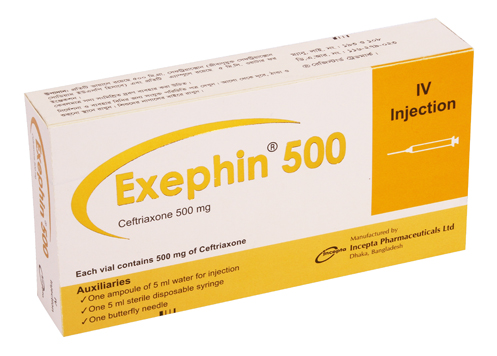 Picture of Exephin 500mg IV Injection